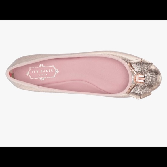 Ted baker metallic  gold flats - Picture 4 of 6